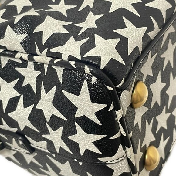 Auth SAINT LAURENT PARIS Baby Duffle 400422 Black Cream Leather - Handbag - Picture 6 of 12